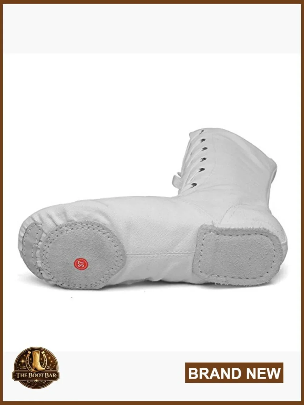 High Top Ballet Jazz Dance Sneakers for Women and Men, Lace-Up Canvas